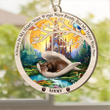 Personalized Pet Sleeping in the Wings angel Suncatcher Ornament Australian Kelpie Lovers Gift For Mothers Birthday