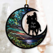 Custom Suncatcher Ornament With Personalized Her and Horse's Name, Custom Gift For Horse Lovers