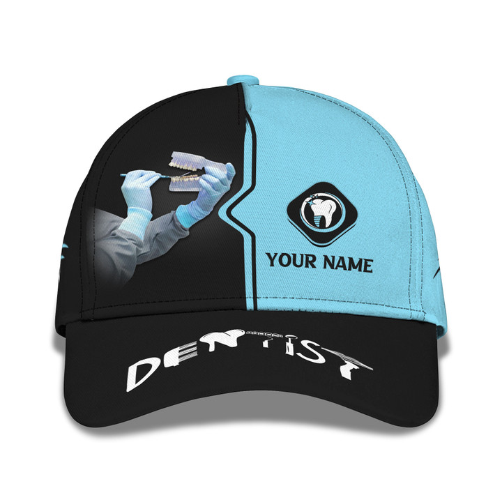 Dental Instruments With Hand 3D Custom Name Classic Cap