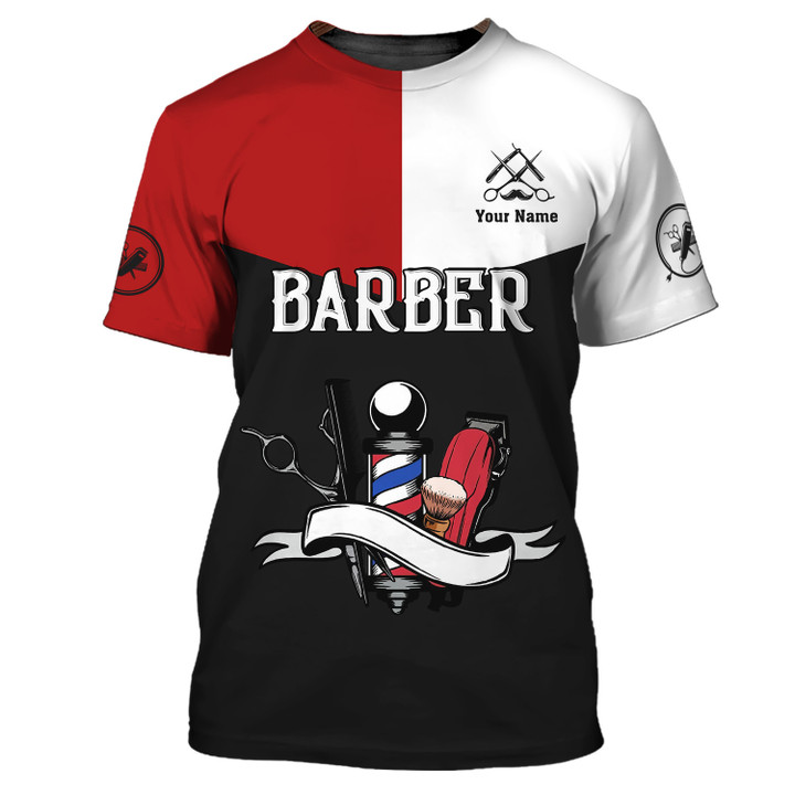 Baber Tools 3D Shirts Barber Shop Tshirt Gift For Barber