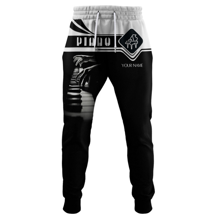 Love Piano Personalized Sweatpants Pianist 3D Sweatpants Gift For Piano Lovers