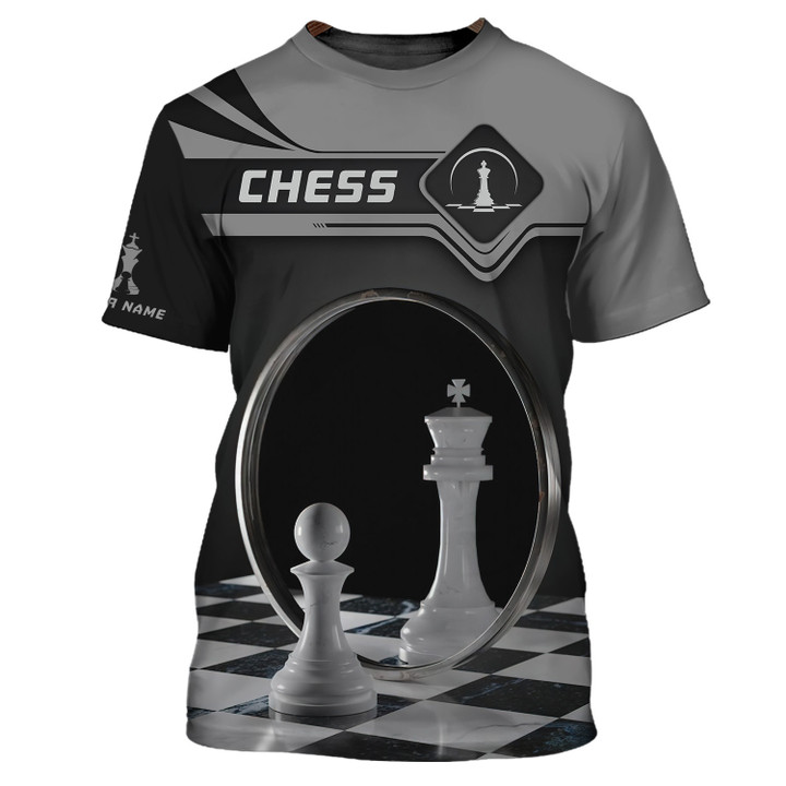 You Are Stronger Than You Think Custom Name 3D Chess Tee Shirt