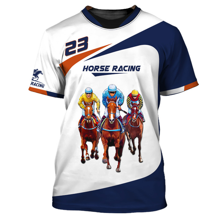 Horse Racing Custom Number Shirts Horse Race 3D Shirts