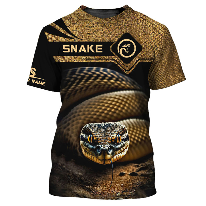 Snake Personalized Name 3D Shirt Gift For Snake Lovers