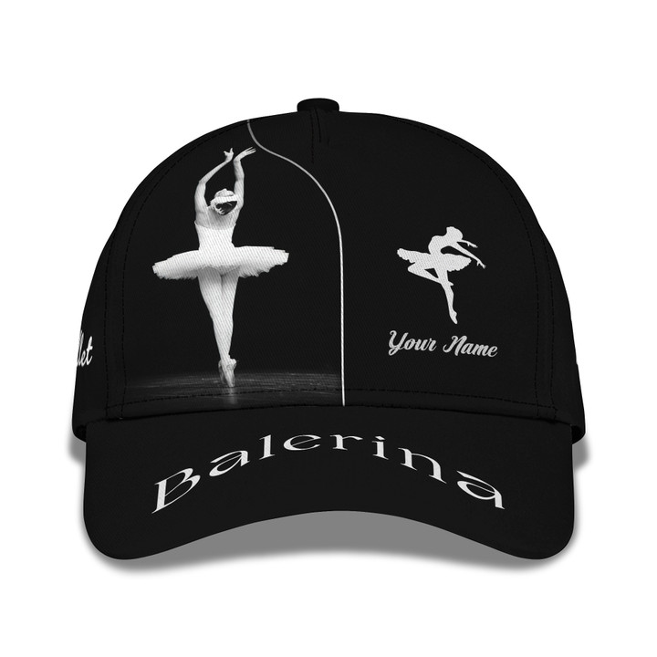 Custom Name 3D Ballerina Classic Cap Personalized Gift For Ballet Lovers