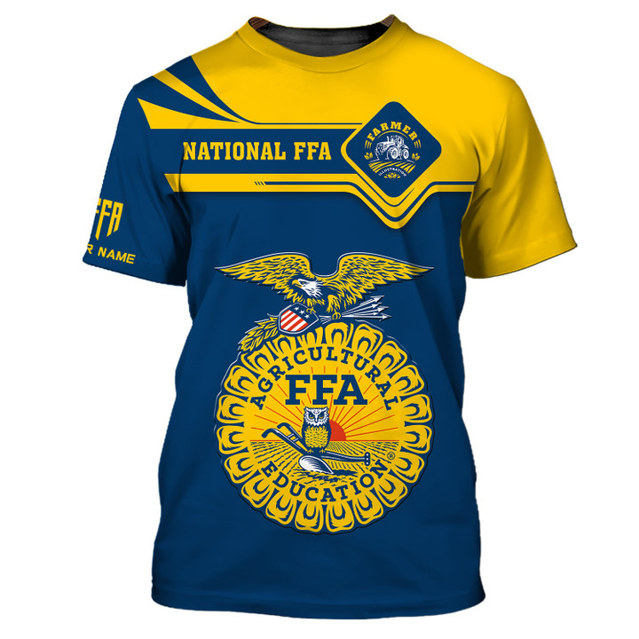 Custom Name 3D FFA Shirts Personalized Name National FFA Gift