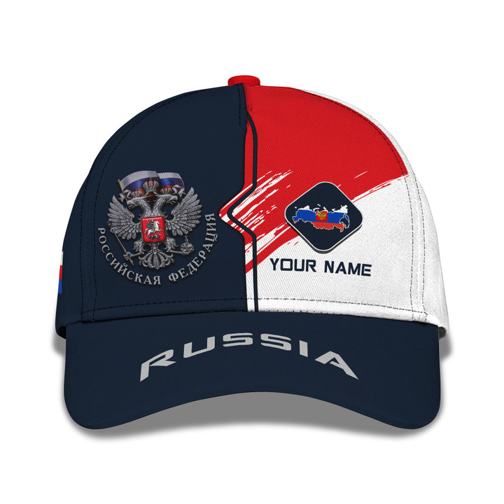 Russia Personalized Name 3D Classic Cap Custom Gift For Russia Lovers
