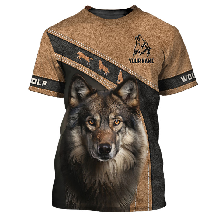 Magnifique Wolf Custom Name 3D Shirt Personalized Name Shirts For Wolf Lovers