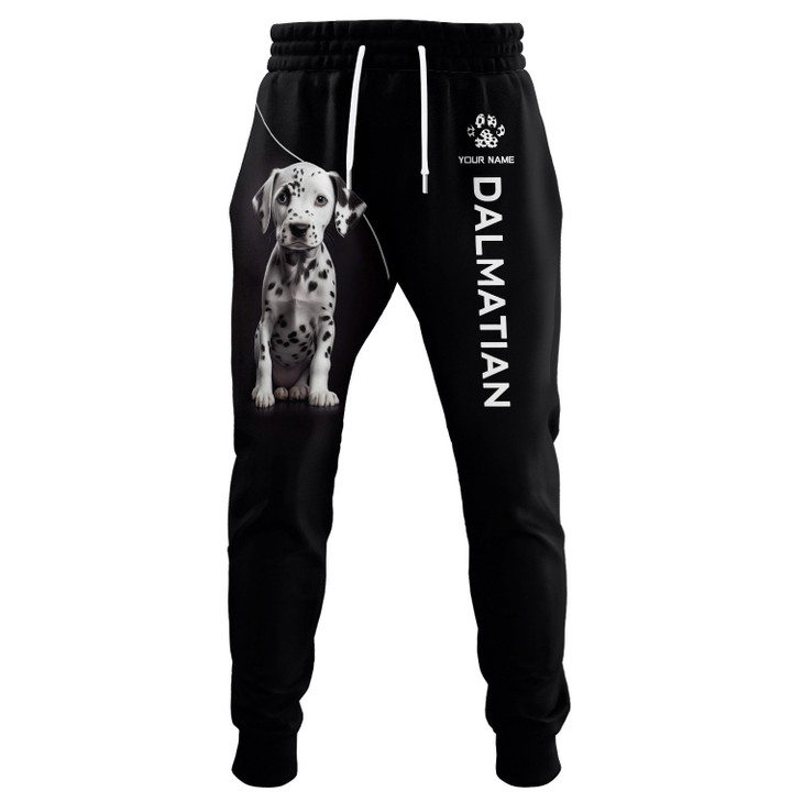 Dalmatian Personalized Name 3D Sweatpants Custom Gift For Dalmatian Lovers