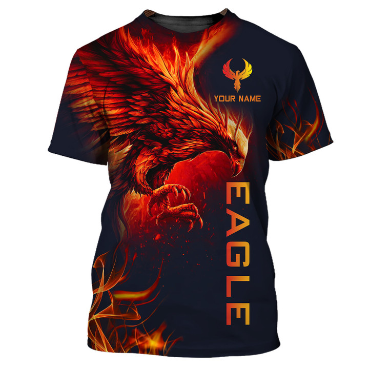 Animal Eagle 3D Shirts Digital Printing Custom Name Gift For Eagle Lovers