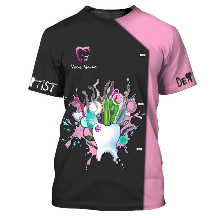 Colorfully Dental 3D Shirt Assistant Oral Hygienist Tooth Dentist Shirts