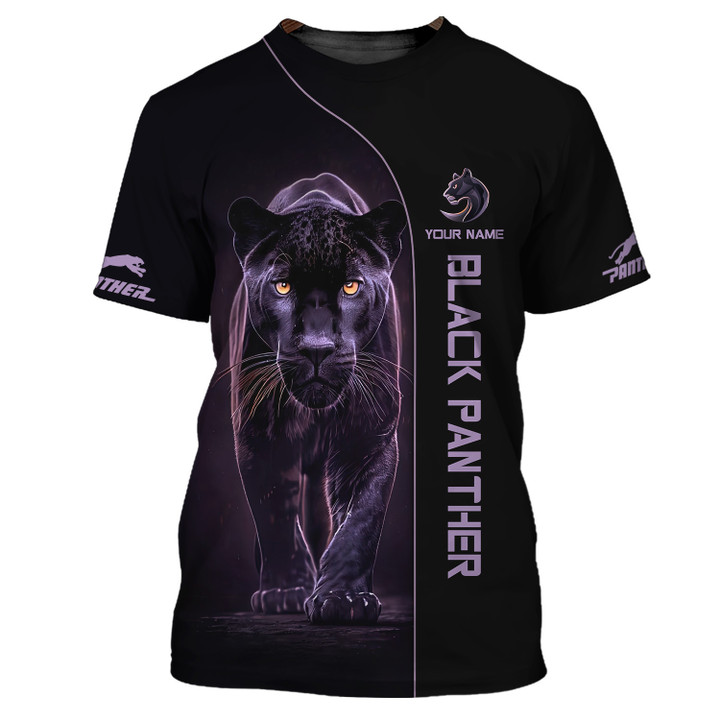 Black Panther Walking For Lovers Animal Leopard & Jaguar Personalized Name Shirts