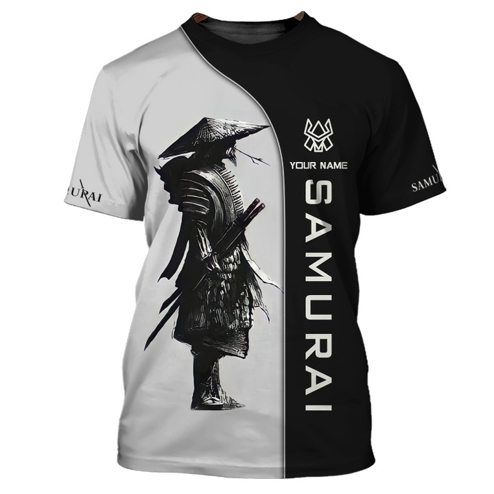 Samurai Personalized Name 3D Shirt Custom Gift For Samurai Lovers