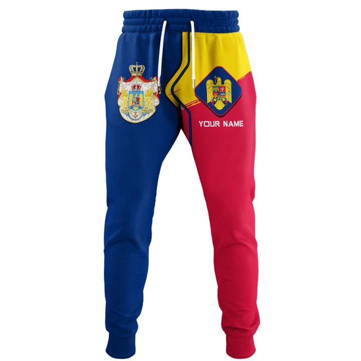 Romania Personalized Name 3D Sweatpants Gift For Romania Lovers