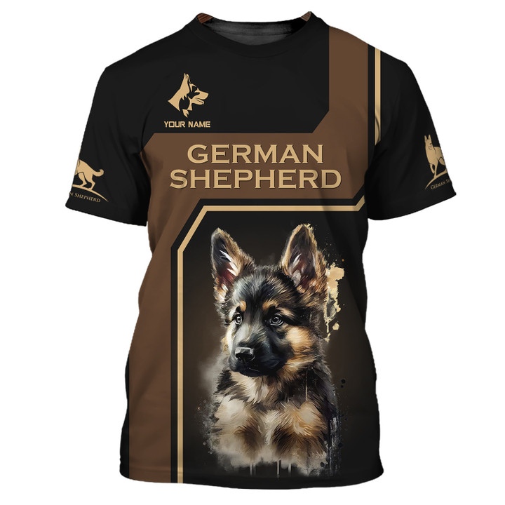 German Shepherd 3D Full Print Shirt Custom Gift For German Shepherd Lovers