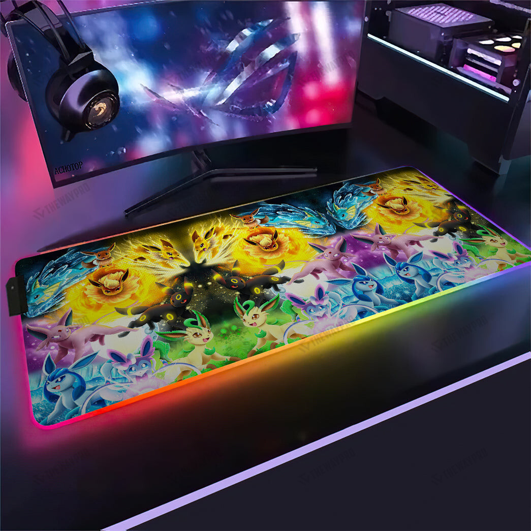 Eevee Colorful RGB Led Mouse Pad