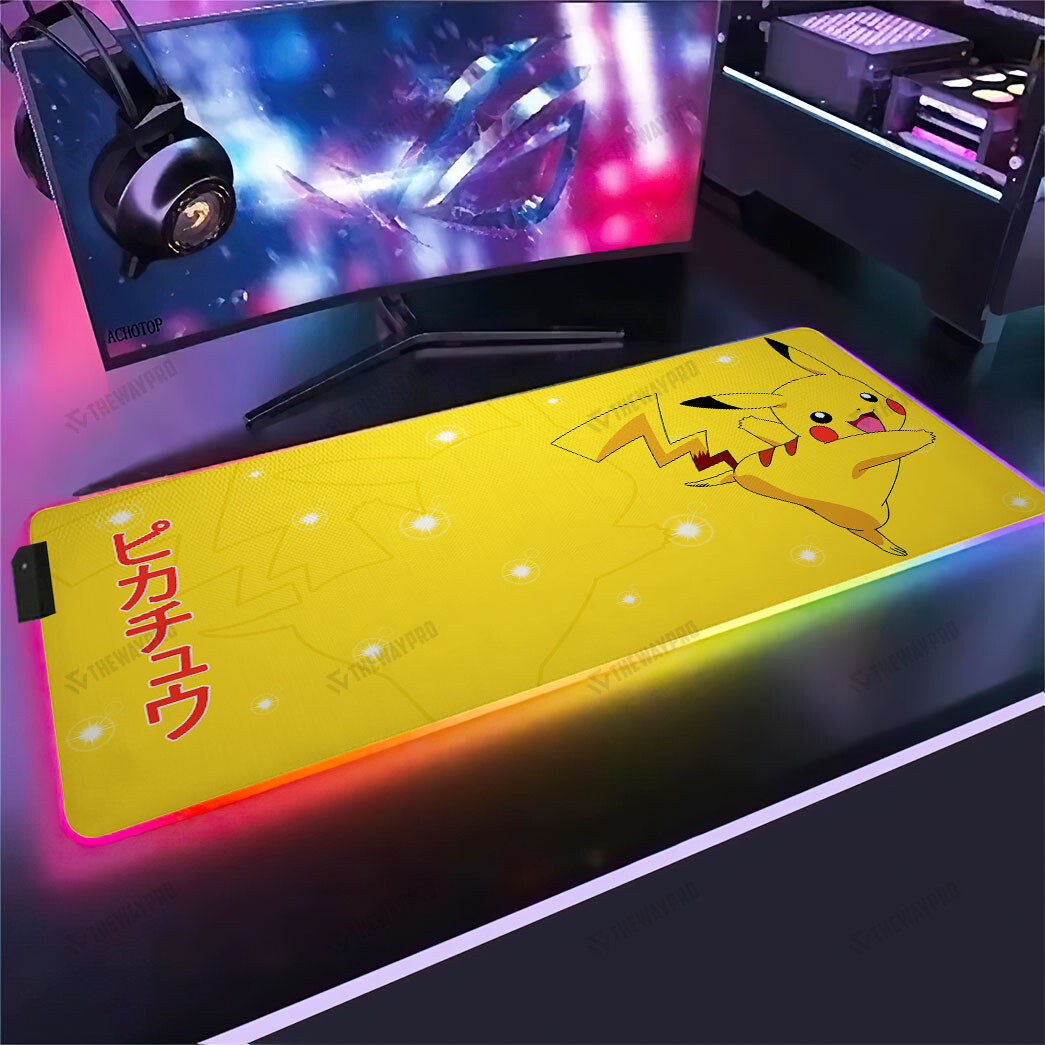 Pikachu RGB Led Mouse Pad