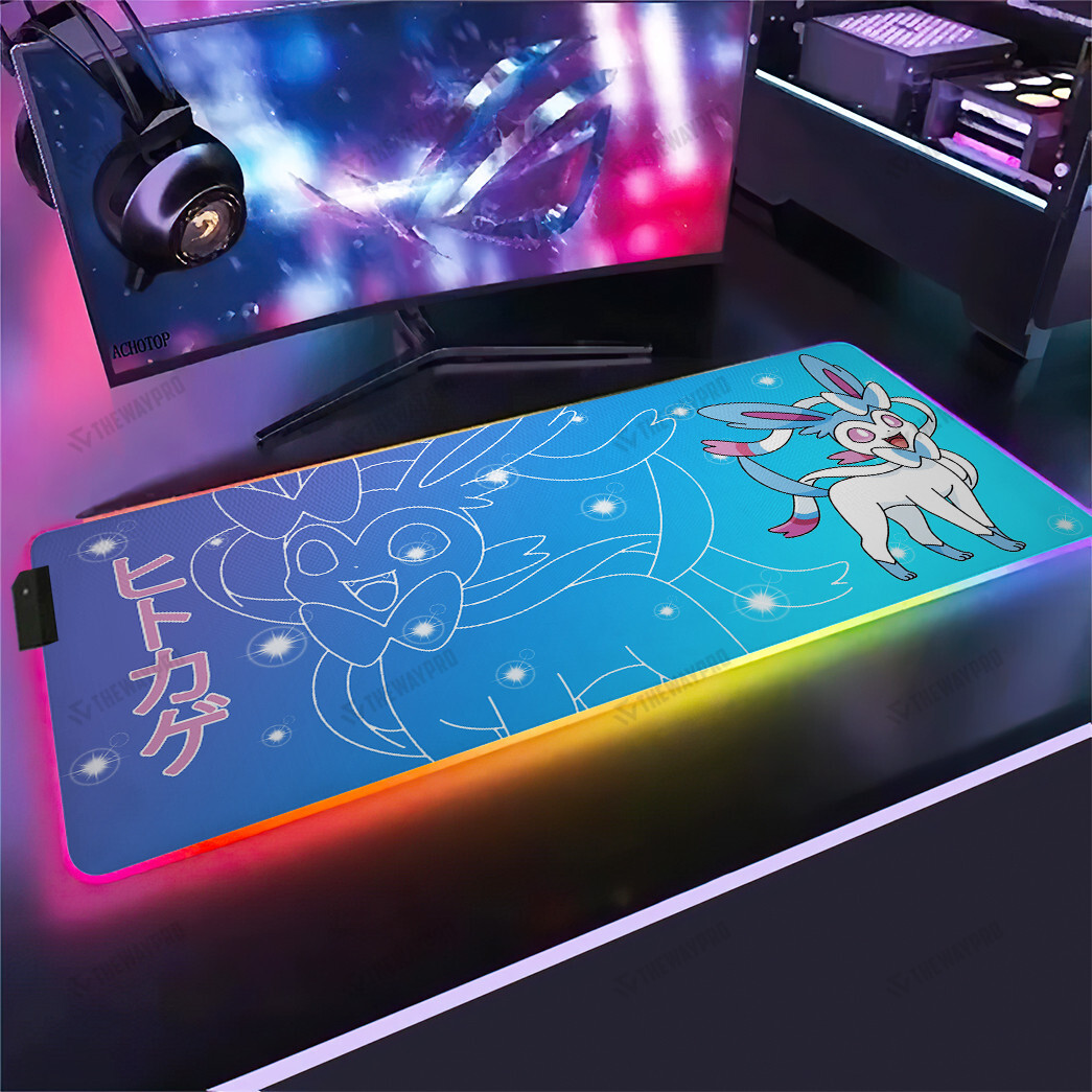 Shiny Sylveon RGB Led Mouse Pad