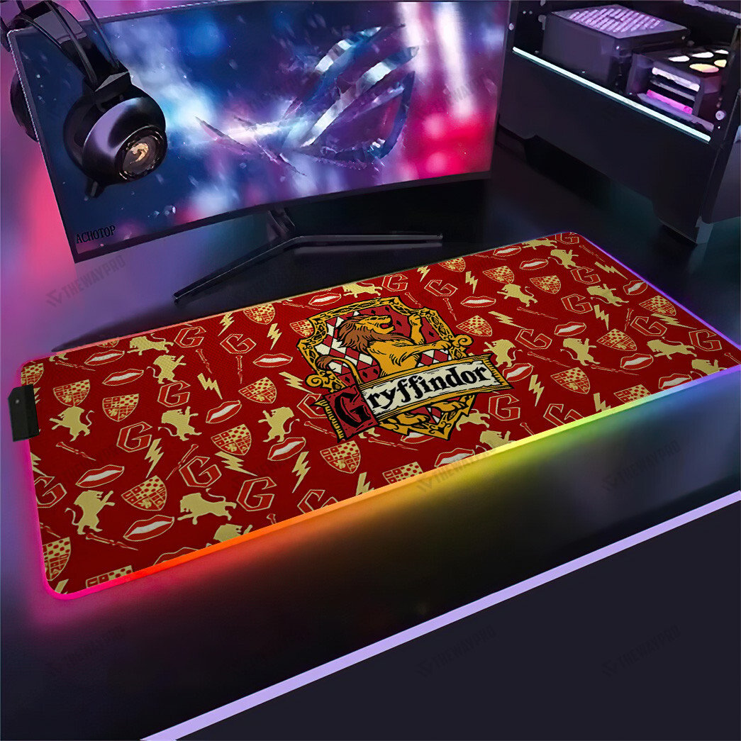 Harry Potter Gryffindor House RGB Led Mouse Pad