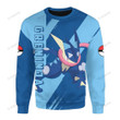 Anime Pkm Greninja Custom Hoodie Apparel Sweatshirt / S