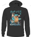 Anime Pkm Blastoise Water Kaiju Custom Graphic Apparel Unisex Hoodies / Black S Printed