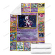 Anime Pkm Mewtwo Cards Custom Soft Blanket