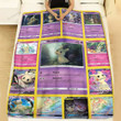 Anime Pkm Mimikyu Cards Version 2 Custom Soft Blanket