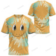 Tie Dye Dragonite Face Custom T-Shirt