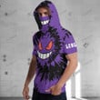 Gengar Tie Dye Face Custom Hooded T-shirt