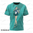 Anime Sailor Neptune Custom T-Shirt / S Bl1403223