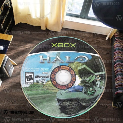 Game Halo 1 Combat Evolved Xbox Custom Round Carpet