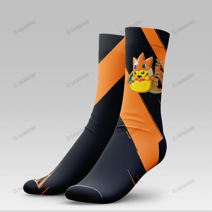 Anime Pkm Pikazard Custom Socks Bo25042212