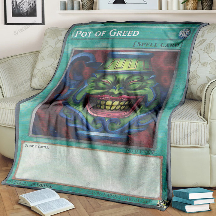 YGO Pot Of Greed Custom Soft Blanket