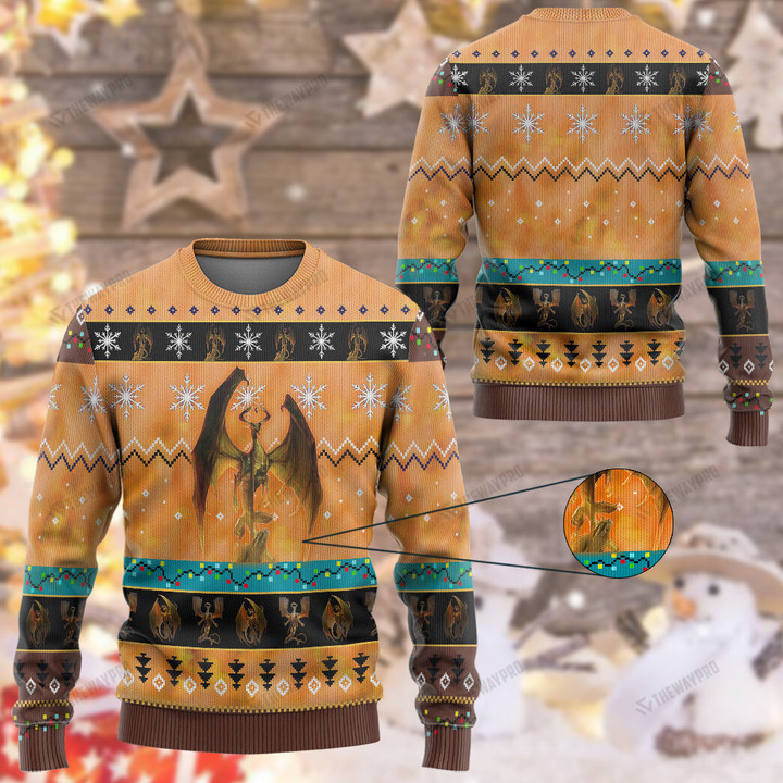 Game MTG Nicol Bolas Custom Imitation Knitted Sweatshirt