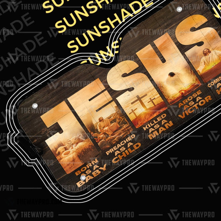 Jesus Custom Car Sunshade Bl0904226