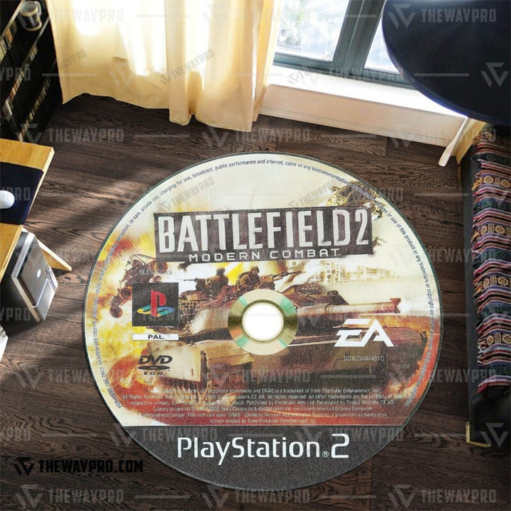 Game Battlefield 2 Custom Round Carpet S/ 23.5X23.5 Bo01092125