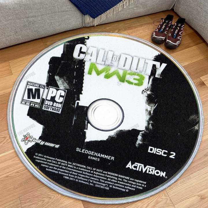 Game Call of Duty Modern Warfare 3 Custom Round Carpet