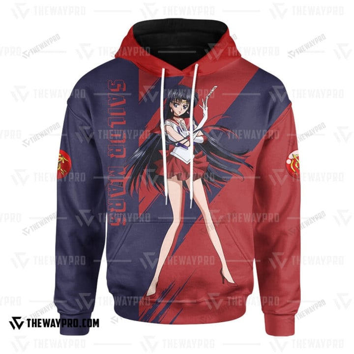 Anime Sailor Mars Custom Hoodie / S Bl1403224