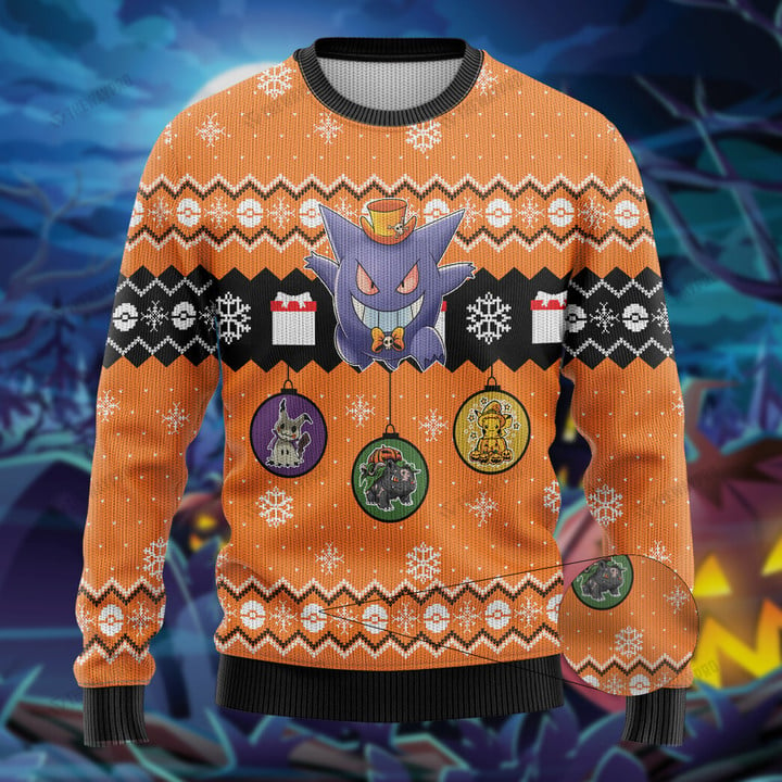 Halloween Christmas Gift Custom Imitation Knitted Thicken Sweatshirt