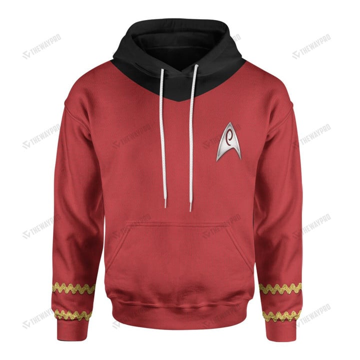 Star Trek The Original Series Red Suit Custom Hoodie