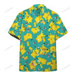 Anime Pkm Pikachu Custom Hawaii Button Shirt
