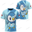 Anime Pkm Piplup Custom T-Shirt Apparel