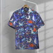Anime Pkm Dragon Seamless Pattern Custom Hawaii Button Shirt / S Bo23032229