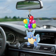 Anime Pkm Balloon Squirtle 2 Custom Car Hanging Ornament / 1 Piece