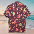 Anime Pkm Fire Custom Hawaii Button Shirt / S