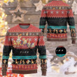 Anime Pkm Fire Custom Imitation Knitted Sweatshirt Thicken / Xs