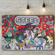 Anime Pkm Steel Type Custom Landscape Canvas Bo24032221