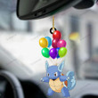 Anime Pkm Balloon Squirtle 2 Custom Car Hanging Ornament