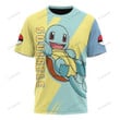 Anime Pkm Squirtle Custom Hoodie Apparel T-Shirt / S