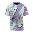 Anime Pkm Butterfree Custom T-Shirt Apparel / S